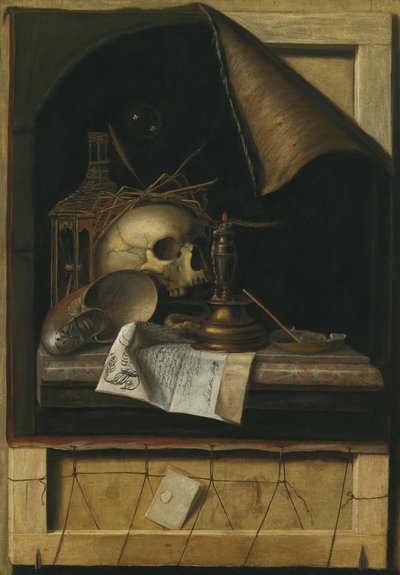 Vanitas Still Life by Cornelis Norbertus Gysbrechts